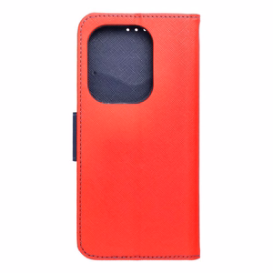 Flip case for Xiaomi Redmi NOTE 13 PRO 4G Fancy Book red / navy blue