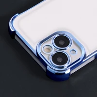 Anti Shock Chrome dėklas telefonui iPhone 15 6,1" mėlynas