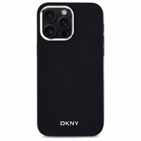 DKNY Paprastas logotipas Magnetinis dėklas telefonui iPhone 14 Pro Max - juodas