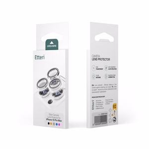 Etteri apsauginis stiklas kamerai iPhone 17 Pro / 17 Pro Max juodas