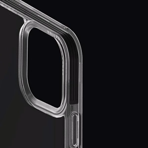 Uniq Combat dėklas telefonui iPhone 14 Pro 6.1" su Magclick įkrovimu - juoda / betono pilka