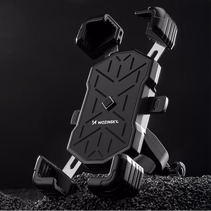 "Wozinsky" WUD-01B telefono laikiklis dviračiui ant vairo - juodas