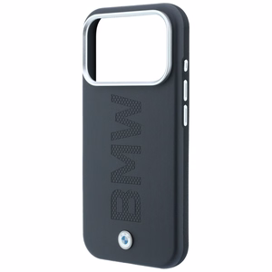 BMW Sign Centered Deboss dėklas, skirtas iPhone 18 Pro Max / 17 Pro Max, suderinamas su MagSafe – pilkas