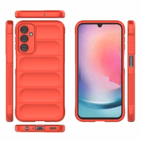 Dėklas telefonui Magic Shield Samsung Galaxy A24 4G lankstus apsauginis dėklas - raudonas