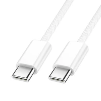 BWOO Kabelis USB-C - USB-C 1m 60W iPhone 15 BO-X284 baltas