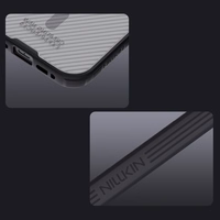 "Nillkin CamShield Pro MagSafe" suderinamas dėklas "iPhone 17" - skaidrus, juodas