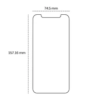 Grūdintas stiklas 2,5D iPhone 13 Pro Max / 14 Plus 6,7"