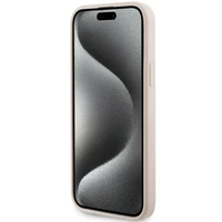 Karl Lagerfeld Kviltēts K Pattern dėklas telefonui iPhone 15 Plus / 14 Plus - rožinis