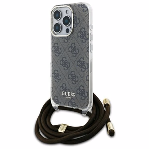 Guess Crossbody Cord 4G Print dėklas iPhone 16 Pro Max - rudas