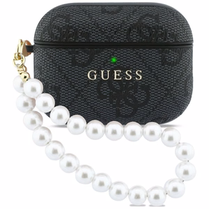 Guess 4G Pearl Dirželis Dėklas for AirPods Pro 3 - juodas