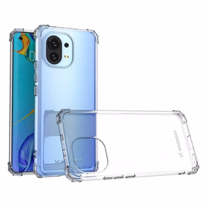Wozinsky Anti Shock patvarus dėklas su karinės klasės apsauga Xiaomi Mi 11, skaidrus