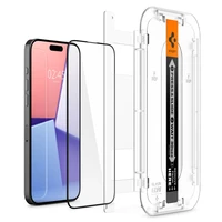 Spigen Glas.tR EZ Fit FC grūdintas stiklas iPhone 15 Pro Max - juodas 2 vnt.