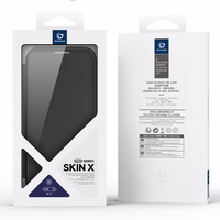 Dux Ducis Skin X Pro iPhone 17 dėklas su pinigine, suderinamas su MagSafe - juodas