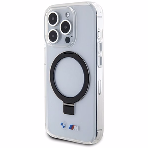 BMW žiedo stovas M kolekcija Magnetinis dėklas telefonui iPhone 15 Pro - skaidrus