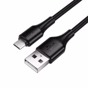 Kabelis USB A į Micro USB Hoco 2,4A 1 m X120 juodas