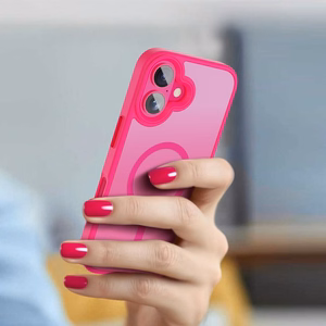 Tech-Protect MagMat MagSafe dėklas iPhone 16 - rožinis (m)