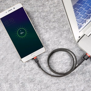 Baseus Cafule Micro USB kabelis 2A, 3 m, juoda/raudona