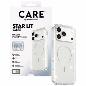 CARE by PanzerGlass Flagship Urban Explorer dėklas su baltu MagSafe iPhone 17 Pro Max - skaidrus blizgesys