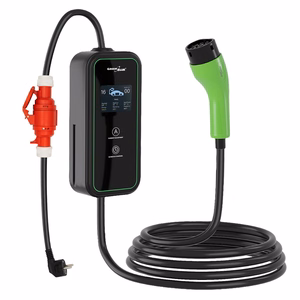 „GreenBlue“ nešiojamasis įkroviklis elektromobiliams (EV) / įkraunamiems hibridams (PHEV), „Type 2“, 6,8 m laido ilgis, IP65, 11 kW, 220–380 V AC, 50/60 Hz, 16 A, trifazis, GB1100