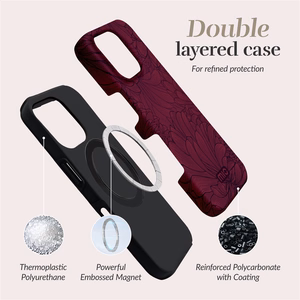 MIO Berry Blooms Magsafe dėklas iPhone 16