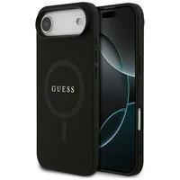 Guess Saffiano Classic Logo Magnetinė dėklas telefonui iPhone Air - juoda