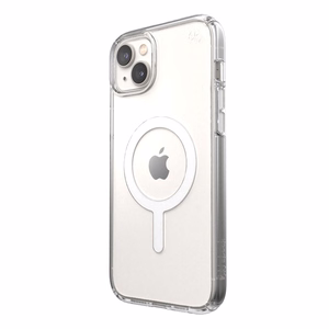 Speck Presidio Perfect-Clear + MagSafe case for iPhone 15 Plus / 14 Plus, clear
