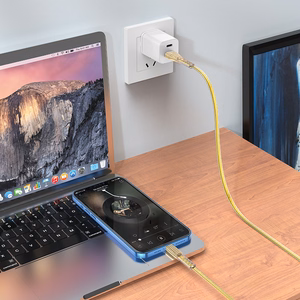 Borofone kabelis BU31 Clear Shadow Jelly - USB į Micro USB - 2,4A 1 metras auksinis