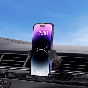Baseus UltraControl Pro automobilinis laikiklis su siurbtuku / kabliu oro angai - juodas
