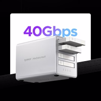 "Orico" 8848U4 DAS serijos 4 lizdų M.2 NVMe SSD diskų masyvas - baltas