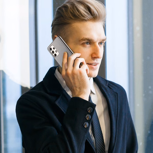 Dux Ducis Fino dėklas, pagamintas iš nailono, skirtas Samsung Galaxy A73, mėlynas
