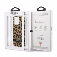 Guess GUHCP13LHSLEOW iPhone 13 Pro / 13 6.1" rudas/rudas kietas dėklas Leopardas