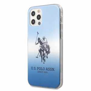 US Polo USHCP12MPCDGBL Gradient Collection dėklas, skirtas iPhone 12 / 12 Pro 6.1", mėlynas