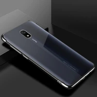 Xiaomi Redmi 8A - juodas Gel TPU dėklas su elektroplatingo rėmu