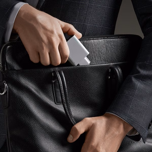 Cuktech 65W GaN sieninis įkroviklis 2xUSB-C 1xUSB-A pilkas