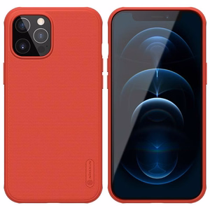Nillkin Super Frosted Shield Pro dėklas, skirtas Apple iPhone 12 Pro Max, raudonas