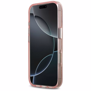 Karl Lagerfeld IML Choupette Head Logo Magnetinis dėklas telefonui MagSafe iPhone 17 Pro Max - rožinis