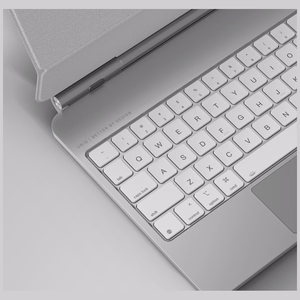 Uniq Venno Pro magnetinis išmanusis dėklas su klaviatūra, skirtas iPad Air 10.9" (2020/2022) / Pro 11" (2021/2022) / Air 11" (2024/2025/2026) - baltas