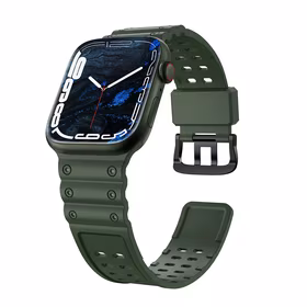 Dirželis Triple Protection Apple Watch 38 / 40 / 41 mm apyrankė – žalias