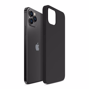 3mk silikoninis dėklas iPhone 12 Pro Max - juodas