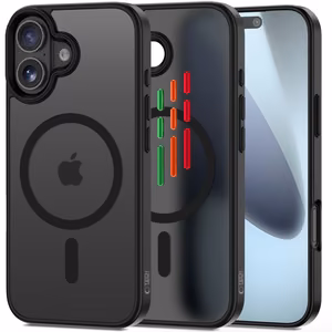 Tech-Protect MagMat XT 4 dalių rinkinys MagSafe dėklas telefonui iPhone 17 - matinė juoda