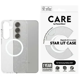 CARE by PanzerGlass Flagship Urban Combat StarLight White QI dėklas telefonui Samsung Galaxy S25+ - skaidrus