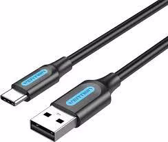 Laidas USB-C į USB 2.0 0.5m juodas Vention