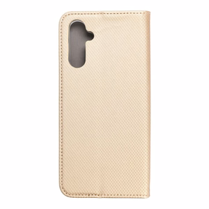 SMART CASE knygos tipo dėklas telefonui SAMSUNG A14 5G auksinis