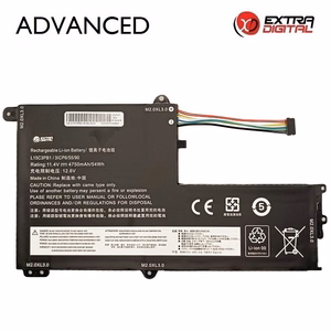 Nešiojamo kompiuterio baterija LENOVO L15C3PB1, 4750mAh, Extra Digital Advanced