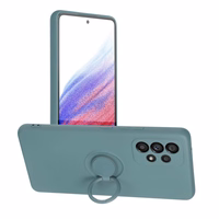 SILIKONINIS ŽIEDAS dėklas telefonui SAMSUNG A35 5G žalias