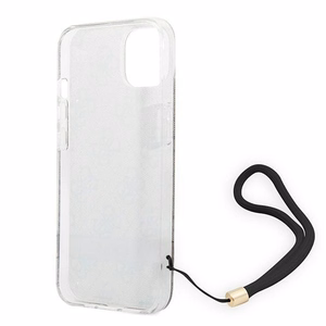 Guess GUOHCP14MH4STW iPhone 14 Plus 6.7 "rudas / rudas kietas dėklas 4G spauda Dirželis