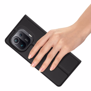 DUX DUCIS Skin Pro knygos tipo dėklas telefonui Xiaomi Mi 11 Pro juodas