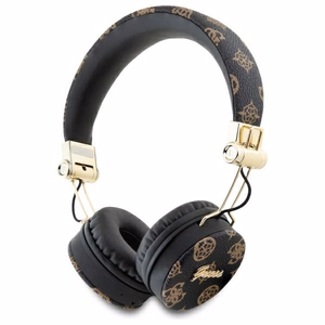 Guess Bluetooth ENC GUBH70EPOSMK ant ausų ausinės juodos/juodos bijūnų užrašas apvalios formos