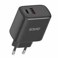 SAVIO LA-06/B USB Quick Charge Power Delivery 3.0 30W vidinis įkroviklis