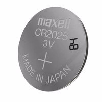 MAXELL specialioji baterija CR2025, 5 vnt.